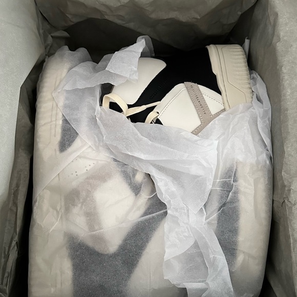 NWT All Saints Pro Suede High Tops Black/White US 8 - Picture 8 of 12